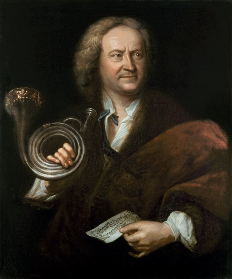 Gottfried Reiche (1667-1734), Senior Musician and Solo Trumpeter of Bach's Orchestra from Elias Gottlob Haussmann
