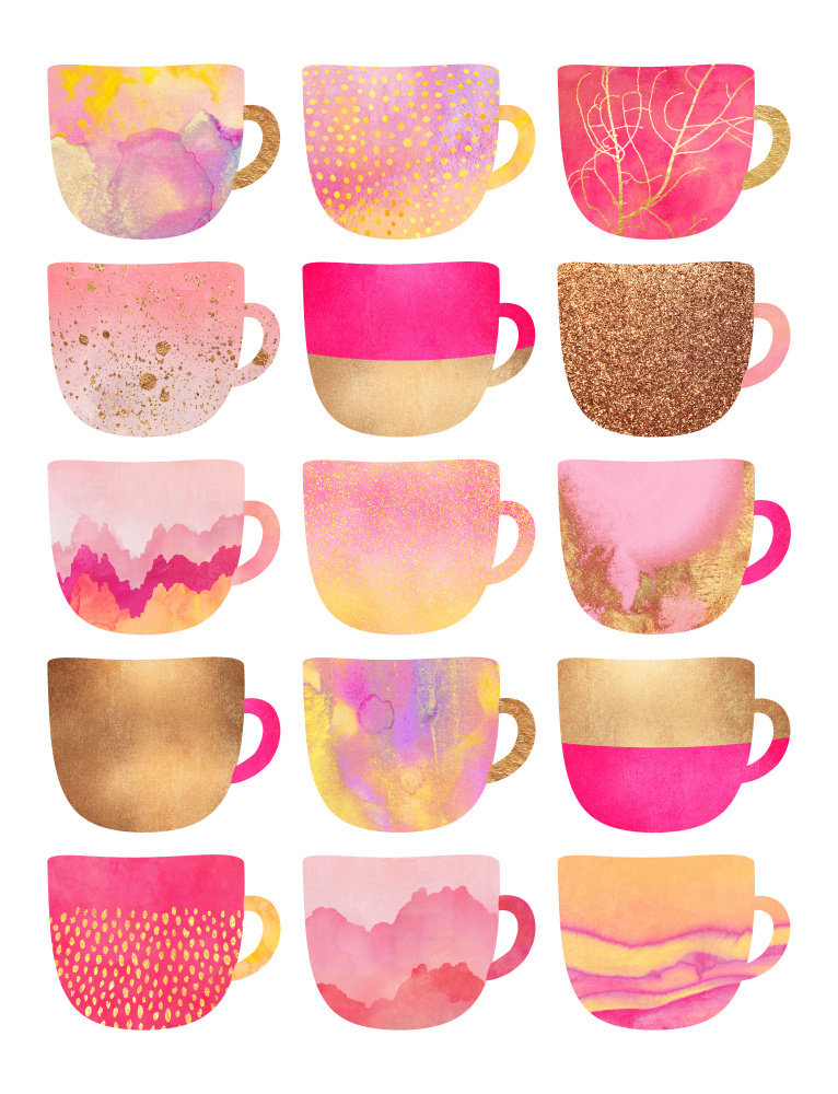 Pretty Pink Coffee Cups from Elisabeth Fredriksson