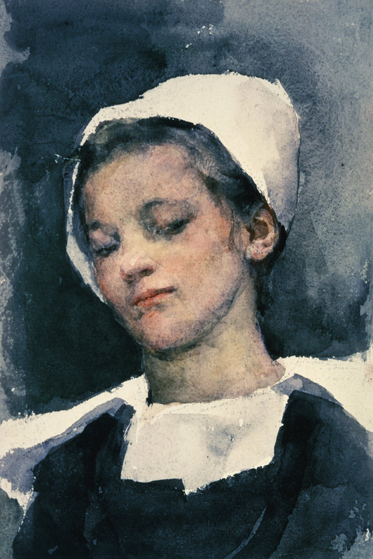Louise, a Breton Girl  on from Elizabeth Adela Stanhope Forbes