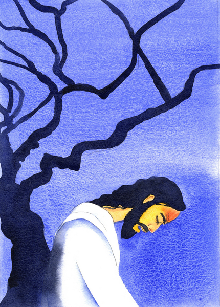 Christ prayed in agony to His Father, in Gethsemane, sweating blood, thinking of the horrors ahead from Elizabeth  Wang
