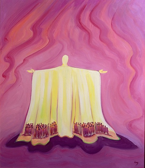 Jesus Christ is like a tent which shelters us in life''s desert, 1993 (oil on panel)  from Elizabeth  Wang