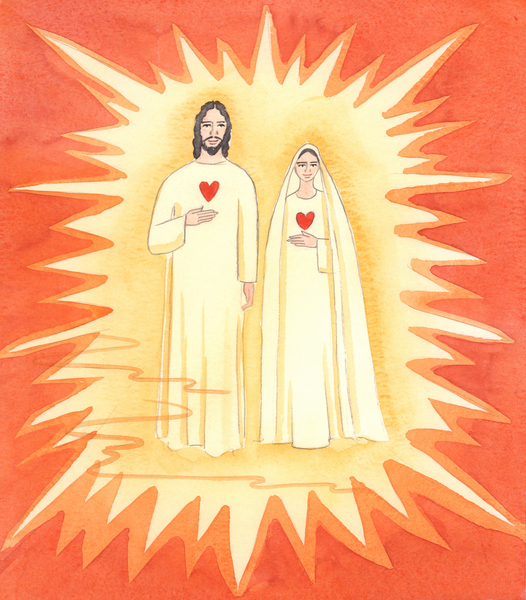 The Two Holy Hearts: I was shown the sinless Christ, and His Immaculate Mother, in the Radiant Light from Elizabeth  Wang