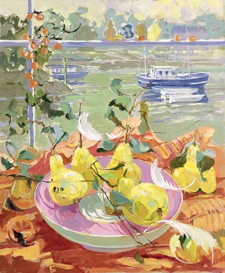 Pink Plate of Pears  from Elizabeth Jane  Lloyd