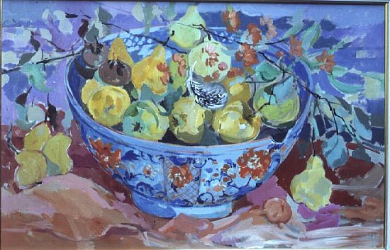 Quinces in a Delft Bowl from Elizabeth Jane  Lloyd