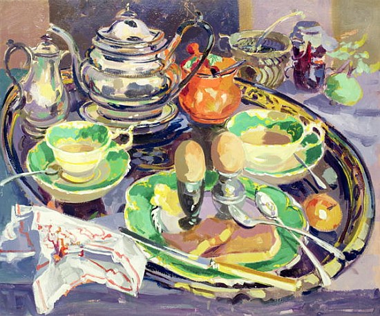 The Breakfast Tray (oil on canvas)  from Elizabeth Jane  Lloyd