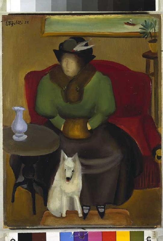 Woman in the fur with dog. from Emanuel Schöttli