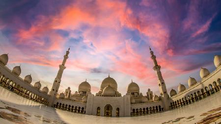 Sheikh Zayed Grand Mosque - Sunset