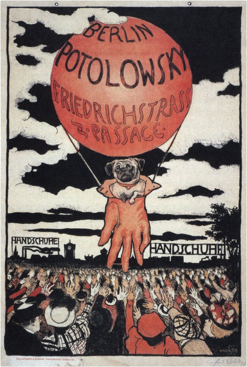 Poster for the Potolowsky Glove Manufacturer from Emil Orlik