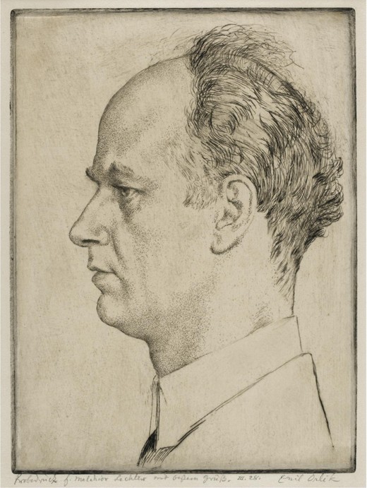 Portrait of Wilhelm Furtwängler (1886-1954) from Emil Orlik