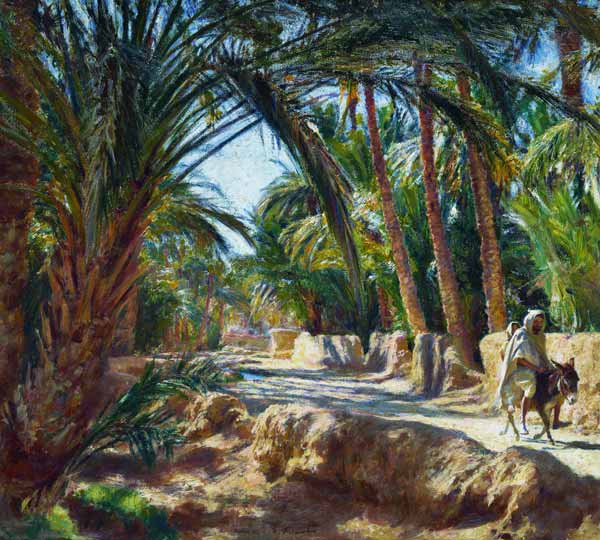 On the Road to Biskra from Emile Friant