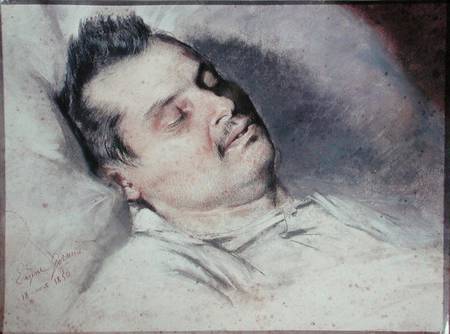 Honore de Balzac (1799-1850) on his Deathbed from Emile Giraud