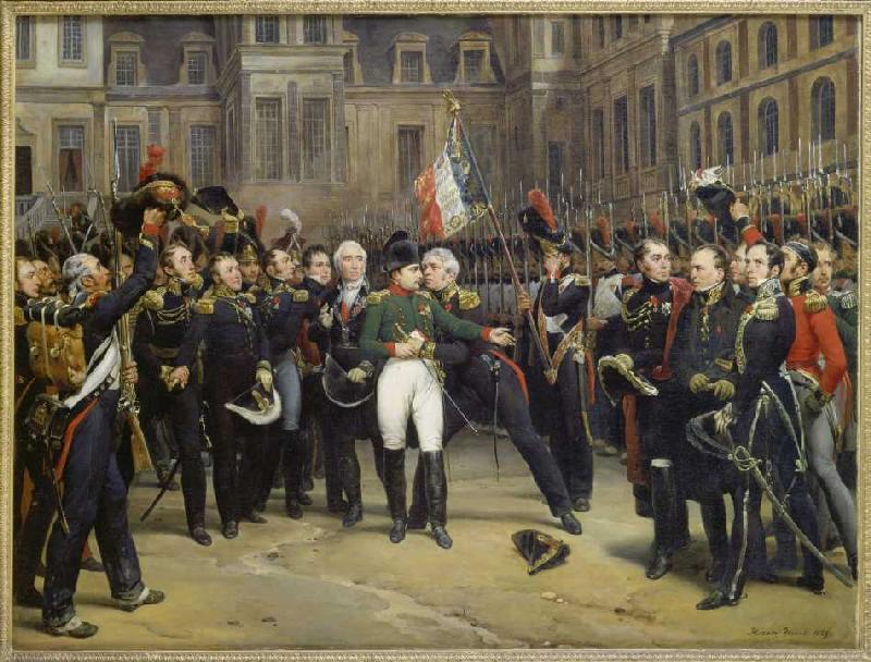 Napoleons gave off 1814. from Fontainebleau on April 20th from Emile Jean Horace Vernet