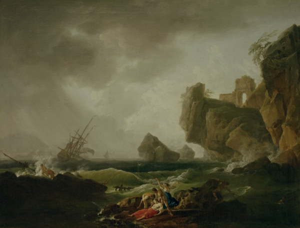 C.J.Vernet, Shipwreck / 1750 from Emile Jean Horace Vernet