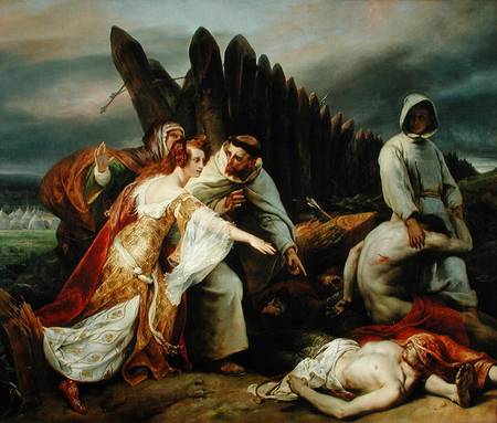 Edith Finding the Body of Harold from Emile Jean Horace Vernet