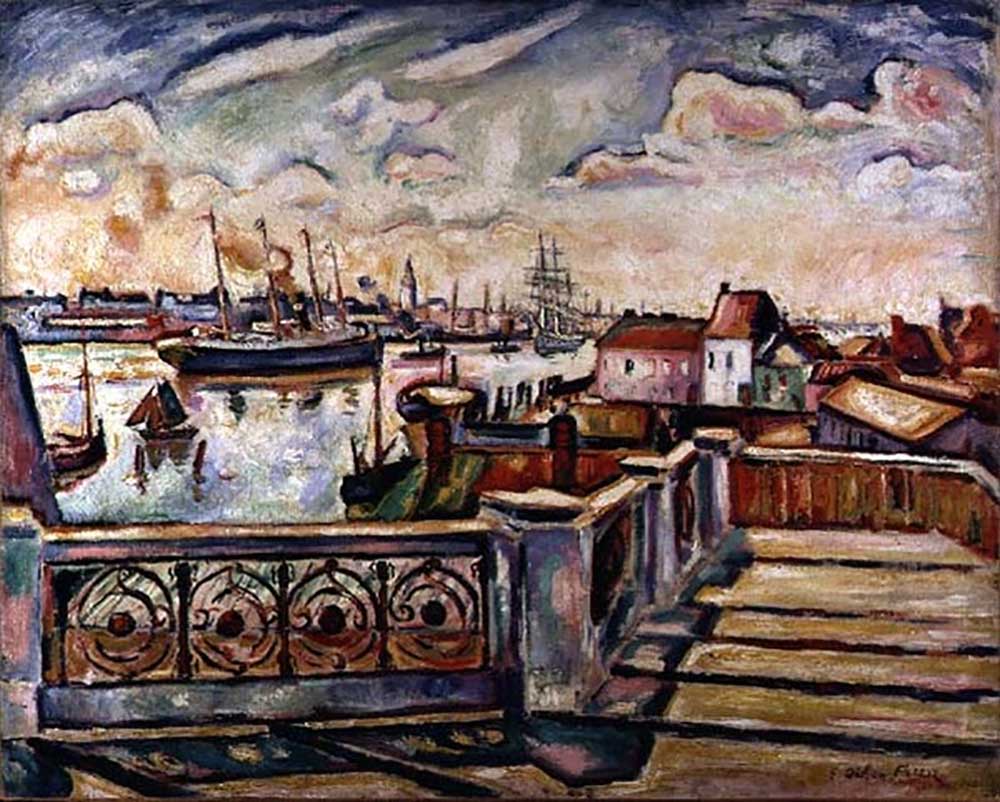 The Port of Antwerp, 1906 from Emile Othon Friesz