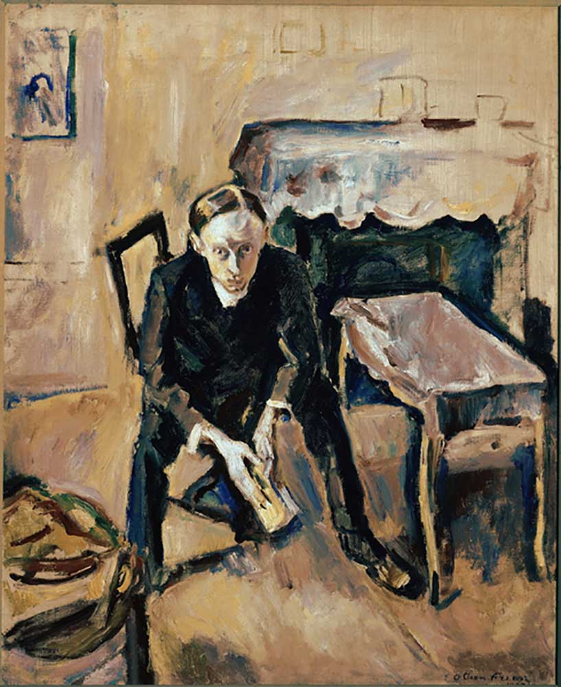 Portrait of Fernand Fleuret (1883-1945) writer and poete francais (Portrait of french writer Fernand from Emile Othon Friesz