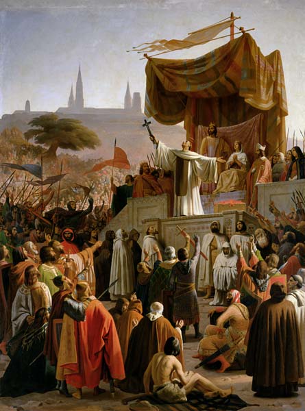 St. Bernard Preaching the Second Crusade in Vezelay, 31st March 1146 from Emile Signol