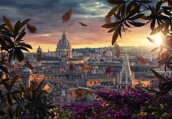 Sunset In Rome from emmanuel charlat