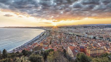 Sunset In Nice