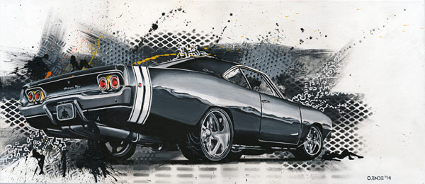 Dodge Charger 1970 - Oliver Ende as art print or hand painted oil.