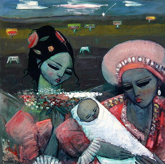 The Infant, 1993 (oil on board)  from Endre  Roder
