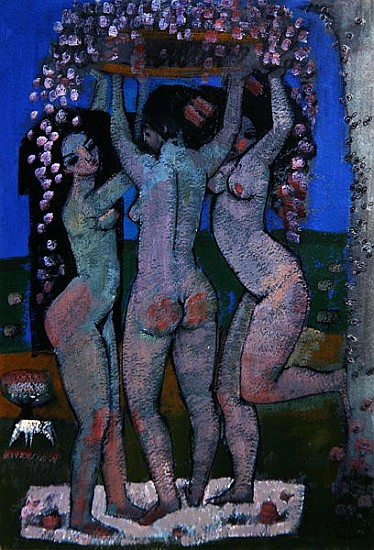The Three Graces (acrylic on paper)  from Endre  Roder