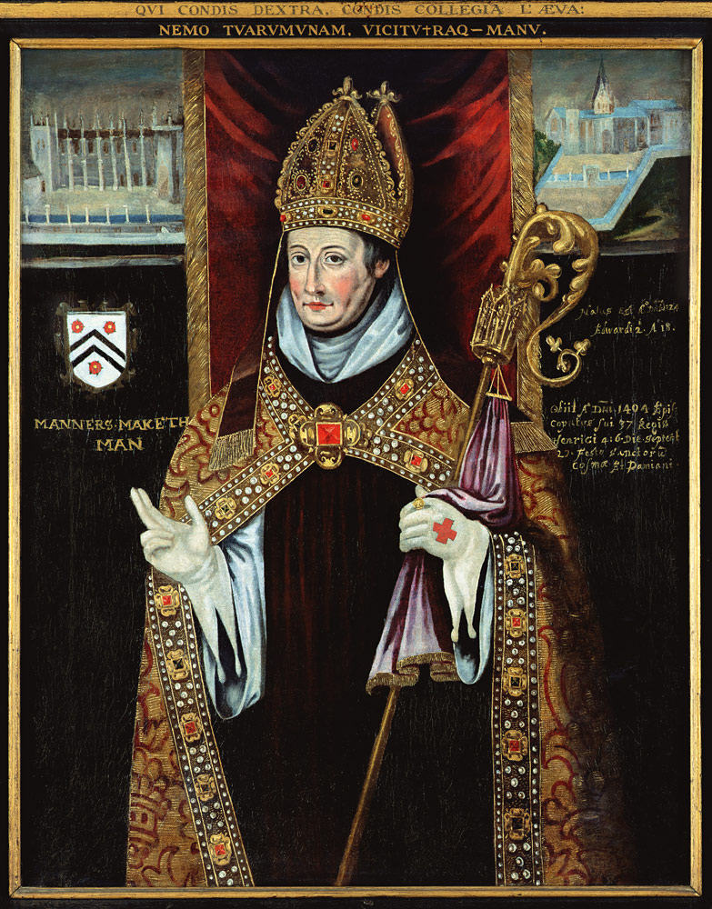 Portrait of William of Wykeham (1325-1404) from English School