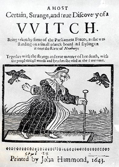 A Most Certain, Strange and True Discovery of a Witch from English School