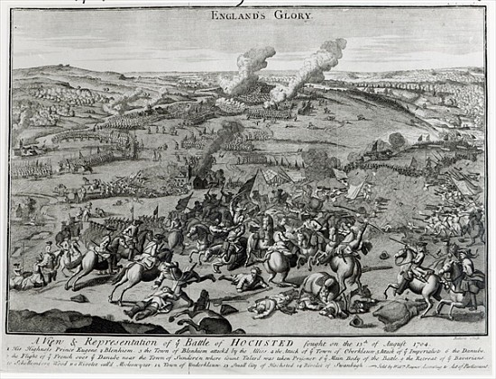 A View and Representation of the Battle of Hochsted, 13th August 1704 from English School