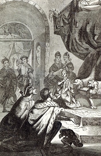 Betrothal of the French Princess to Richard II, illustration from ''Cassell''s Illustrated History o from English School