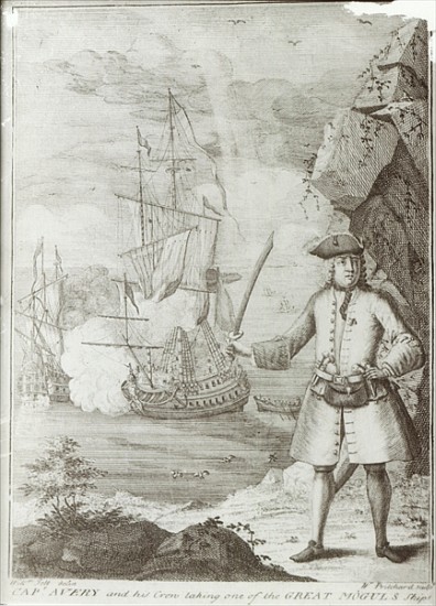 Captain Avery capturing the ''Ganj-i-Sawai'' on 8th September 1695 from English School