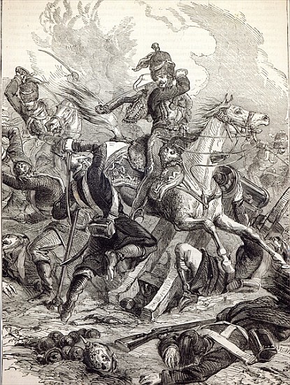 Charge of the Light Brigade, illustration from ''Cassell''s Illustrated History of England'' from English School