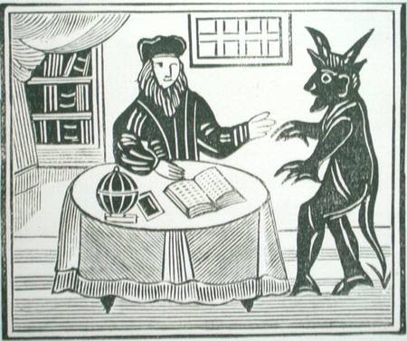 Dr. Faustus in Counsel with the Devil from English School