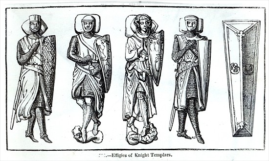 Effigies of Knights Templars from English School