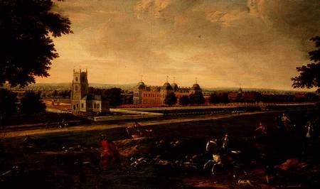 Euston Hall and Church from English School