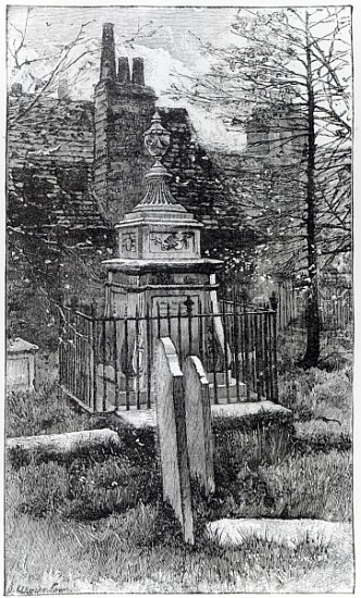 Hogarth''s tomb in Chiswick Churchyard from English School