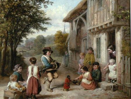 The Hurdy-Gurdy Player from English School