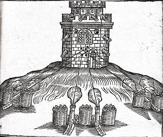 Illustration of siege warfare, from ''The Art of Gunnery'' by Thomas Smith (fl.1600-27) from English School