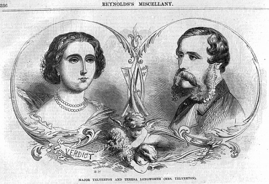 Major Yelverton and Teresa Longworth (Mrs Yelverton), illustration from ''Reynolds Miscellany'' from English School