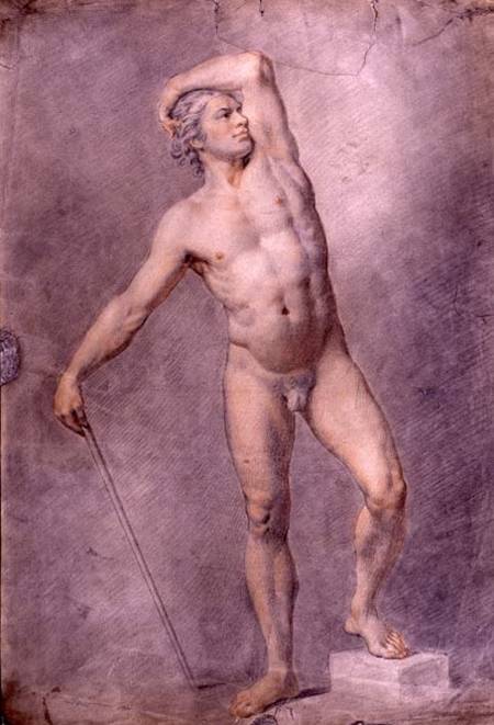 A Male Nude from English School