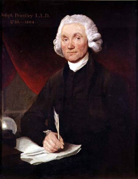 Portrait of Joseph Priestley (1733-1804) from English School