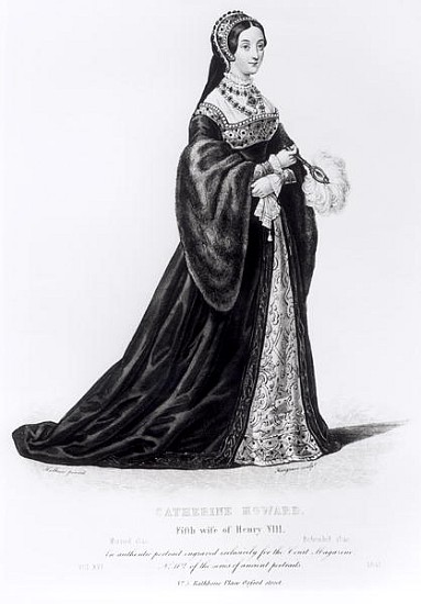 Portrait of Catherine Howard (1520?-42) ; engraved by Hargrave from English School