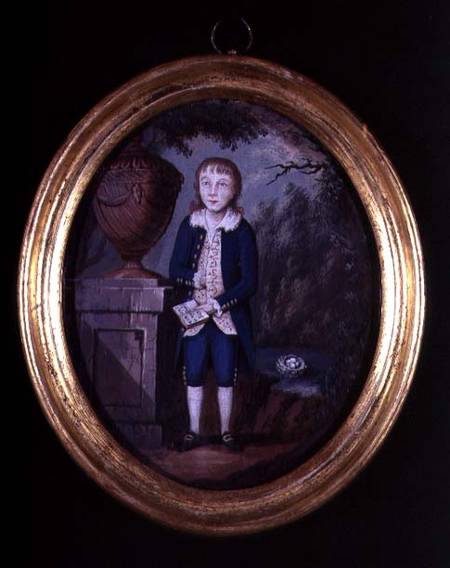 Portrait of Thomas Carpenter with a Bird's Nest Next to an Urn from English School