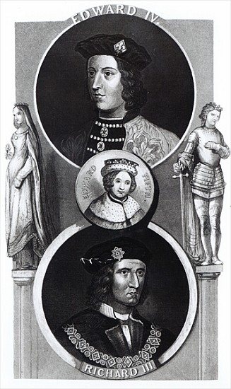 Portraits of Edward IV, Edward V and Richard III from English School