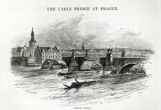 Prague Bridge, from ''Leisure Hour'' from English School