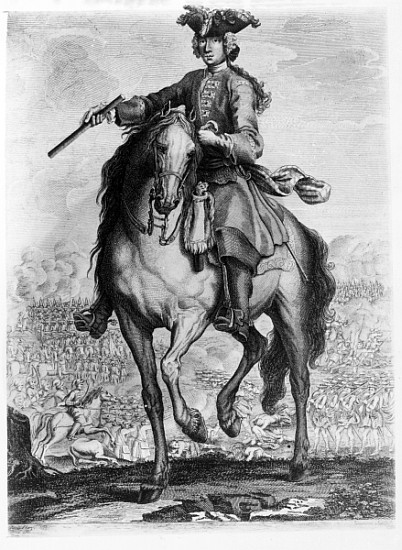 Prince Charles Edward Stuart at the Battle of Prestonpans, c.1745 from English School