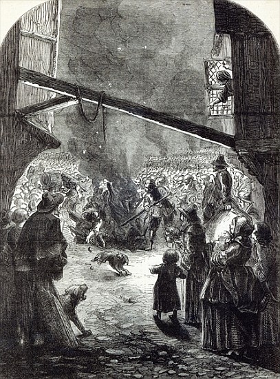 Rejoicings in London on account of the execution of Strafford, illustration from ''Cassell''s Illust from English School
