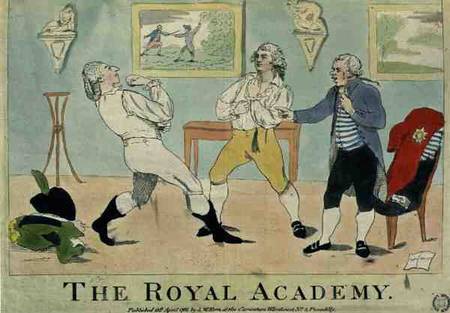 "The Royal Academy", pub. by S.W. Fores from English School