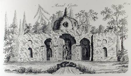 Rural Grotto, from 'Grotesque Architecture or Rural Amusement', by William Wright from English School
