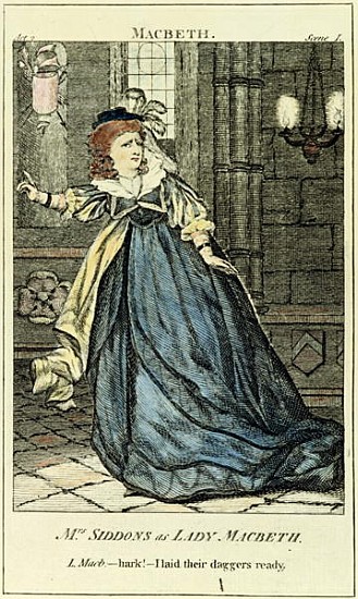 Sarah Siddons (1755-1831) as Lady Macbeth from English School